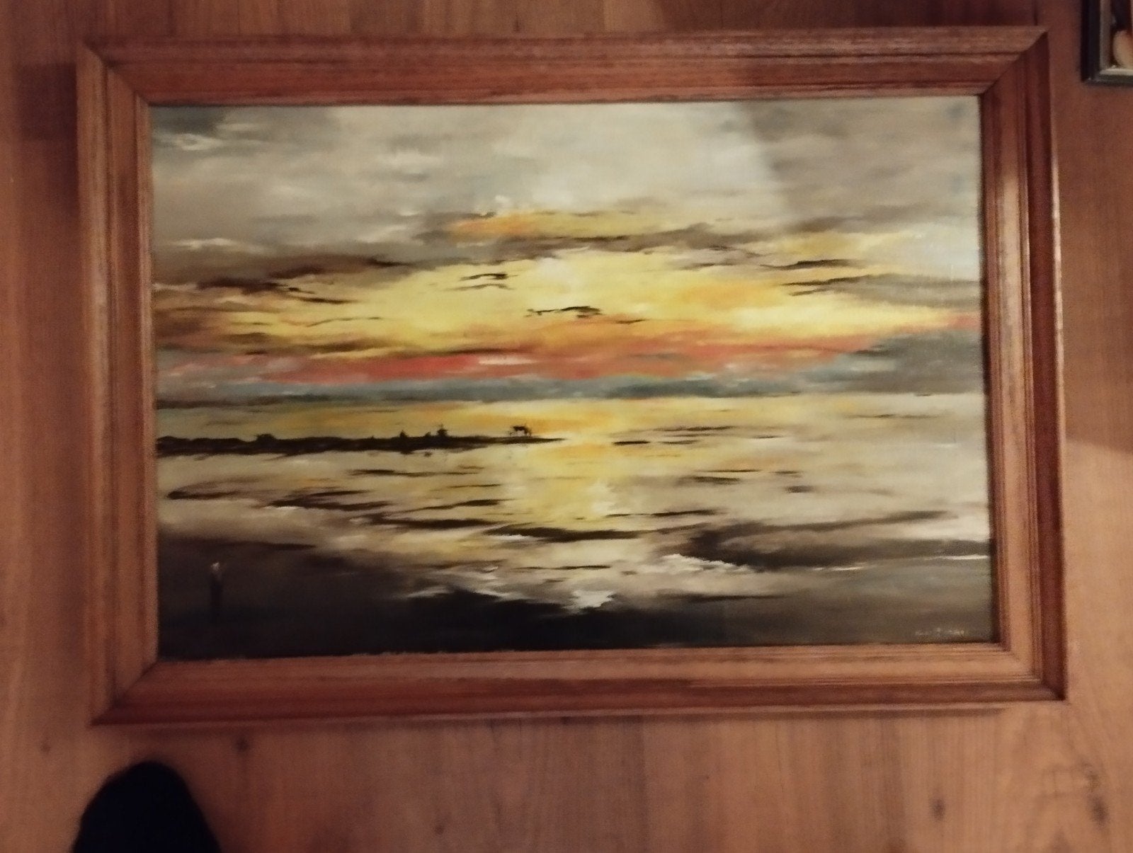 Abstract schilderij gesigneerd CO MARIS, Ophalen of Verzenden