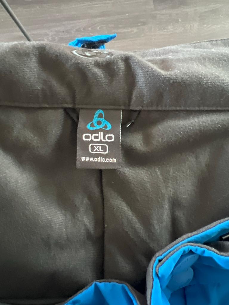 Odlo skibroek XL - Blauw met bretels, Ophalen of Verzenden, Zo goed als nieuw, Broek