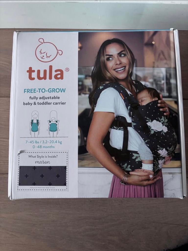 Tula Free-to-Grow draagzak Mason, Overige merken, Buik of Rug, Ophalen of Verzenden, Zo goed als nieuw