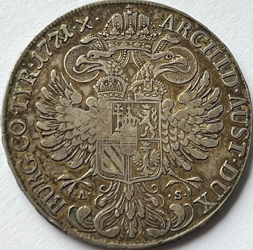 Tirol (Hall) zeldzame thaler 1771 Maria Theresia, Postzegels en Munten, Munten | Europa | Niet-Euromunten, Ophalen of Verzenden