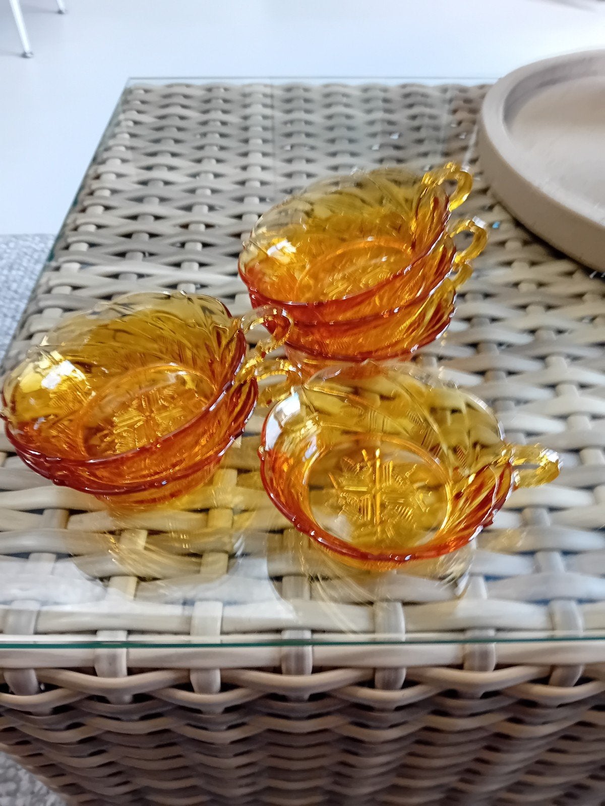 glazen schaaltjes, Ophalen of Verzenden, Zo goed als nieuw, Rond, Glas