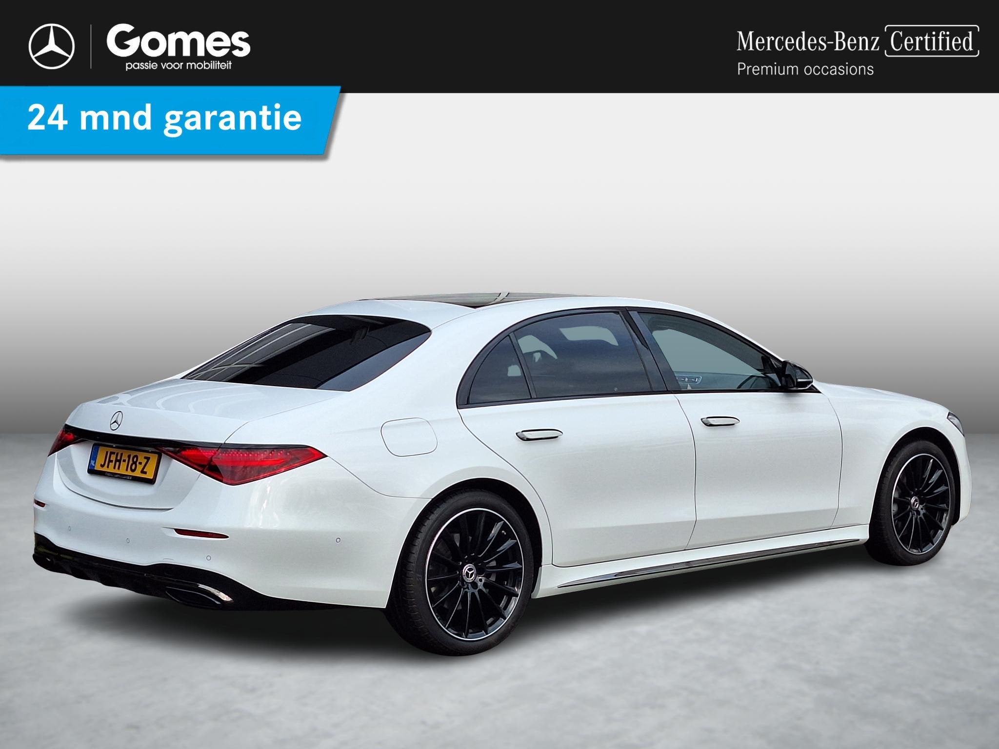 Mercedes-Benz S-klasse 350d 4MATIC Lang AMG Line | Night pak, Auto's, Mercedes-Benz, Automaat, Gebruikt, Wit, Leder