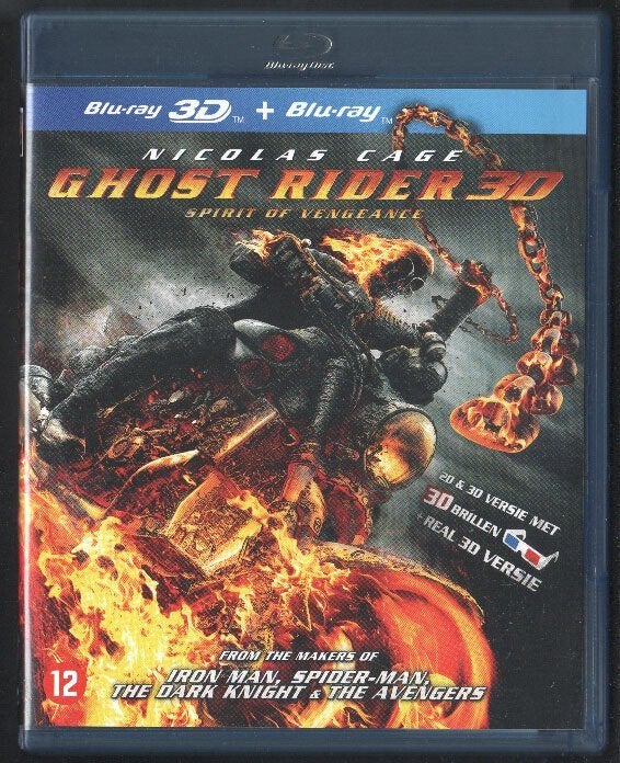 Ghost Rider 2 Spirit of Vegeance 3D+anaglyph 3D+2D. Blu-ray., Nederlands, Film, Actie, Ophalen of Verzenden