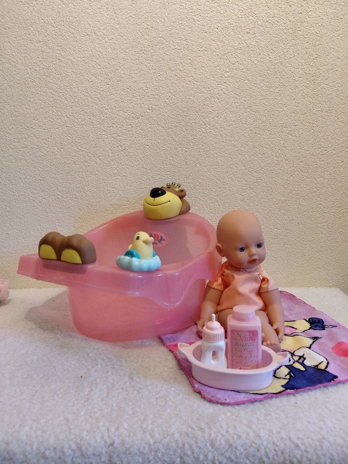 Baby Born Badje met Babypopje + Spulletjes, Ophalen of Verzenden, Gebruikt, Babypop