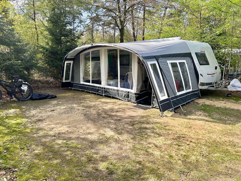 Dorema Onyx voortent maat 13 met petluifel z.g.a.n, Caravans en Kamperen, Voortenten en Luifels, Ophalen, Zo goed als nieuw, Dorema