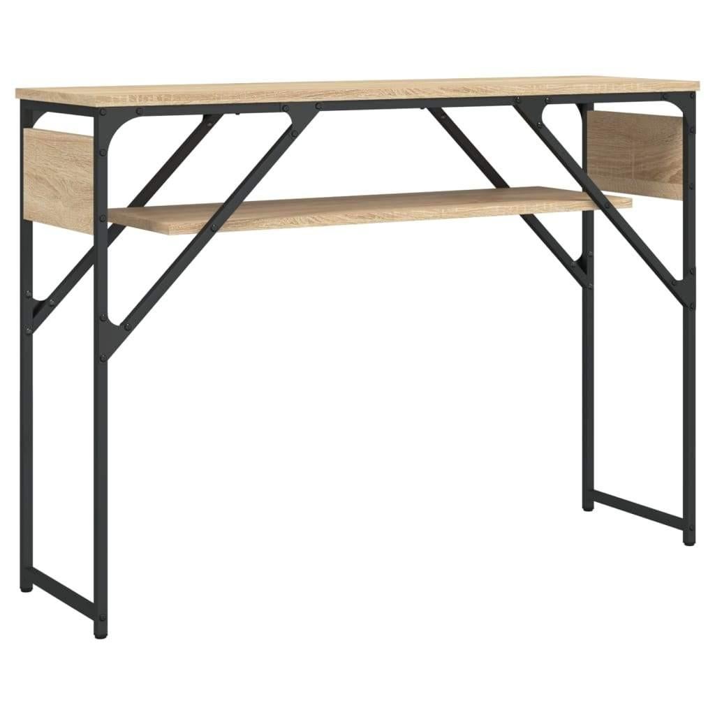 Industriële Console Tafel met Plank - 105x30x75 cm, Huis en Inrichting, 100 tot 150 cm, Zo goed als nieuw, Industrieel, Ophalen