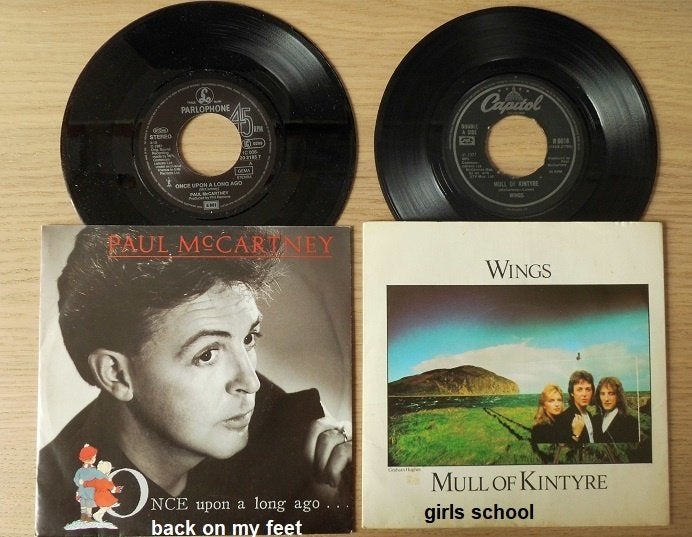 Paul McCartney, 5 singles, van nieuw staat tot nieuw, Ophalen of Verzenden, Zo goed als nieuw, 7 inch, Overige soorten