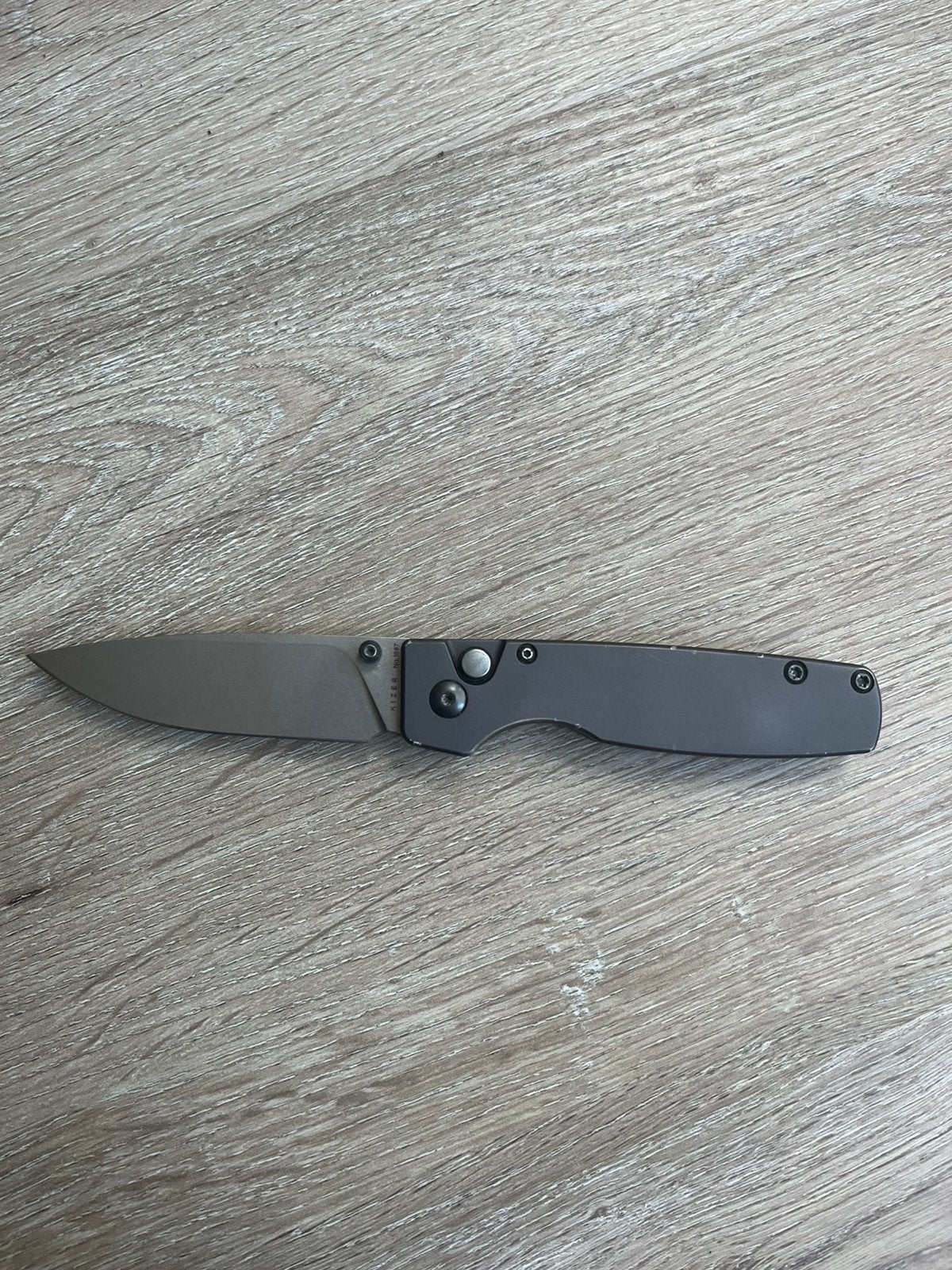 Kizer original xl alluminium zakmes, Ophalen of Verzenden, Zo goed als nieuw