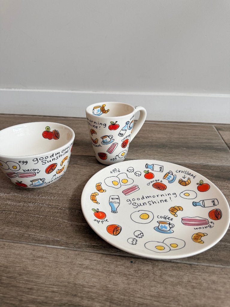 Blond Amsterdam Goodmorning Sunshine set, Huis en Inrichting, Keuken | Servies, Ophalen, Zo goed als nieuw, Overige stijlen, Aardewerk