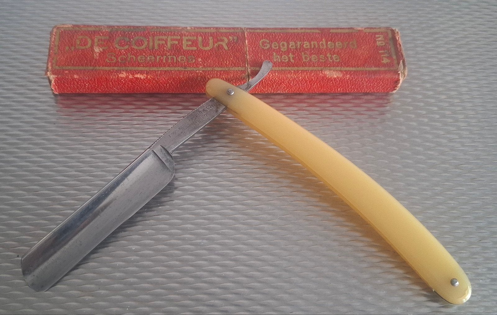 Vintage Ernst Plümacher Open Scheermes - Shave Ready 5/8, Ophalen of Verzenden