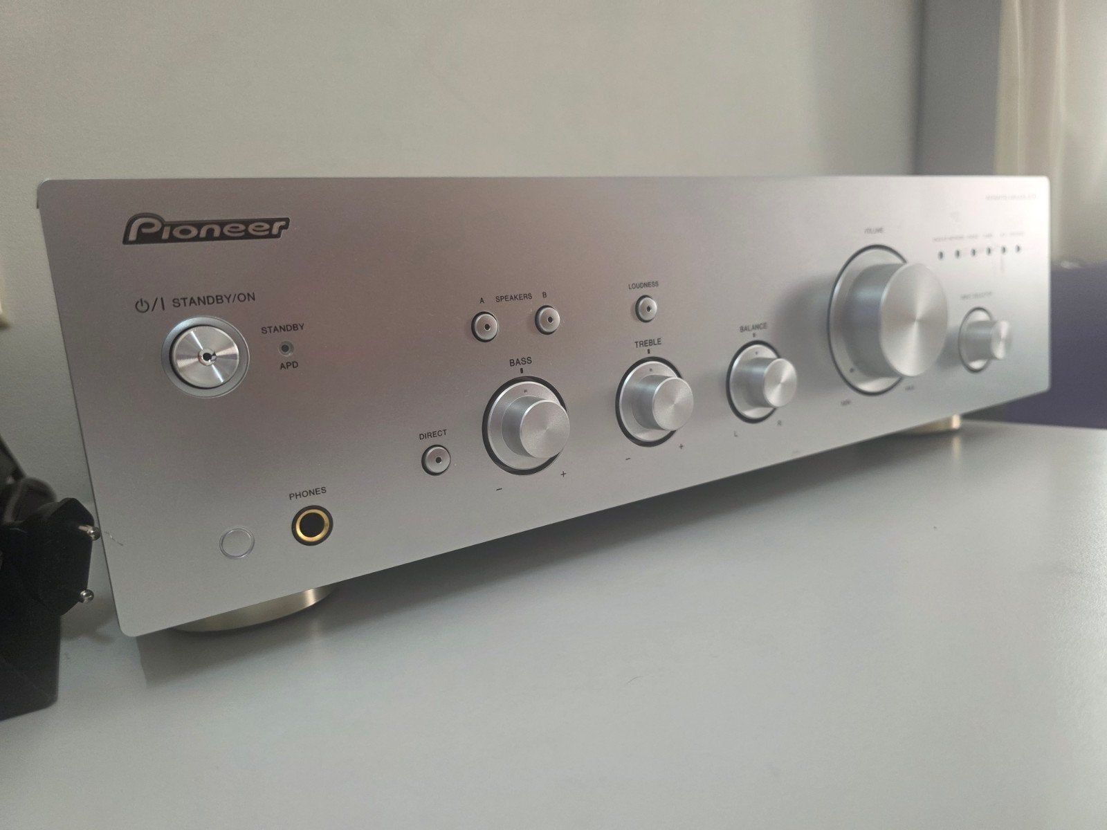 Pioneer A-10 Geïntegreerde Versterker - Zilver, Ophalen of Verzenden, Zo goed als nieuw, 60 tot 120 watt, Pioneer