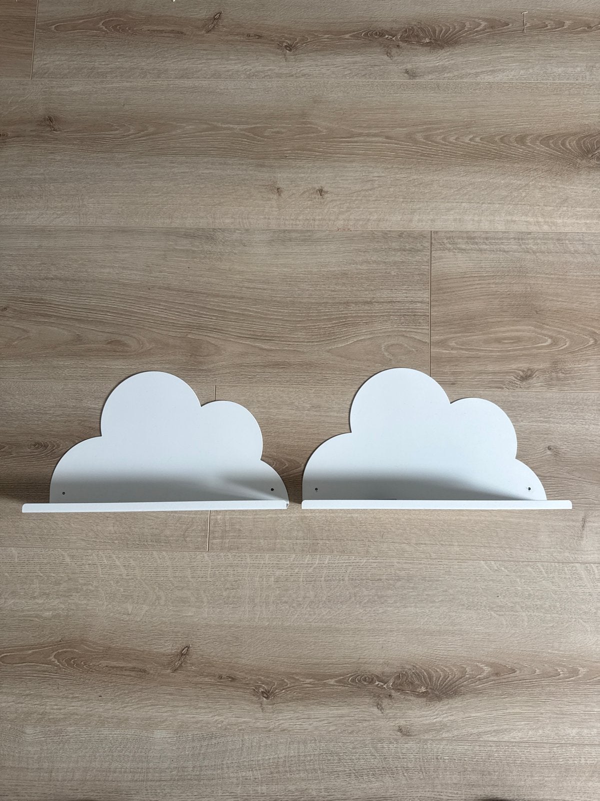 Wolk wandplankjes voor kinderkamer (set van 2), Ophalen of Verzenden, Zo goed als nieuw, Wit, Wanddecoratie