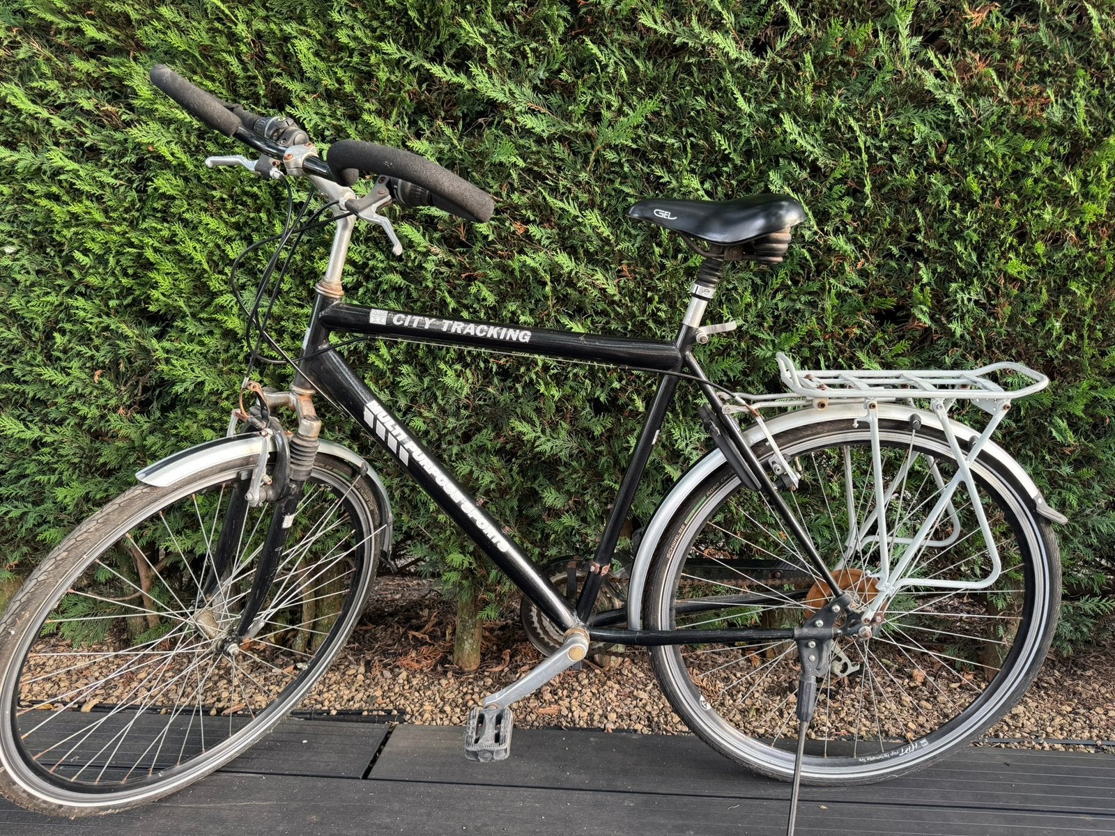 Mooie herenfiets zwart met 6 versnellingen, Overige merken, Minder dan 10 versnellingen, Ophalen of Verzenden, Zo goed als nieuw