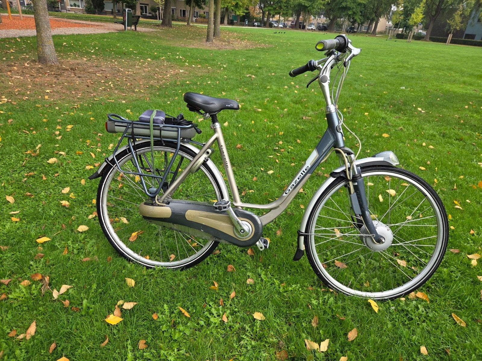 gazelle orange elektrische damesfiets, Versnellingen, Ophalen of Verzenden, Gazelle, 53 tot 56 cm