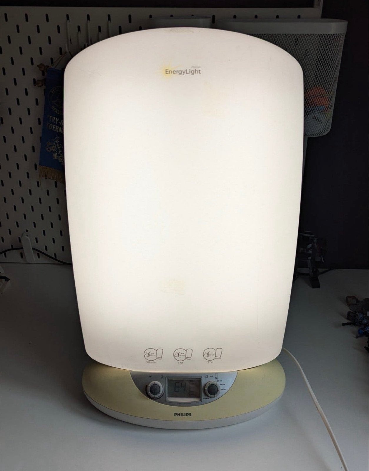 Philips EnergyLight HF 3309 Daglichtlamp / Wake-up Light, Wit, Gebruikt, Philips, Ophalen
