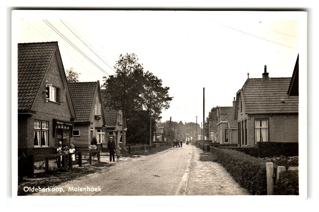 Oldeberkoop, Molenhoek, Ophalen of Verzenden, 1940 tot 1960, Gelopen, Friesland