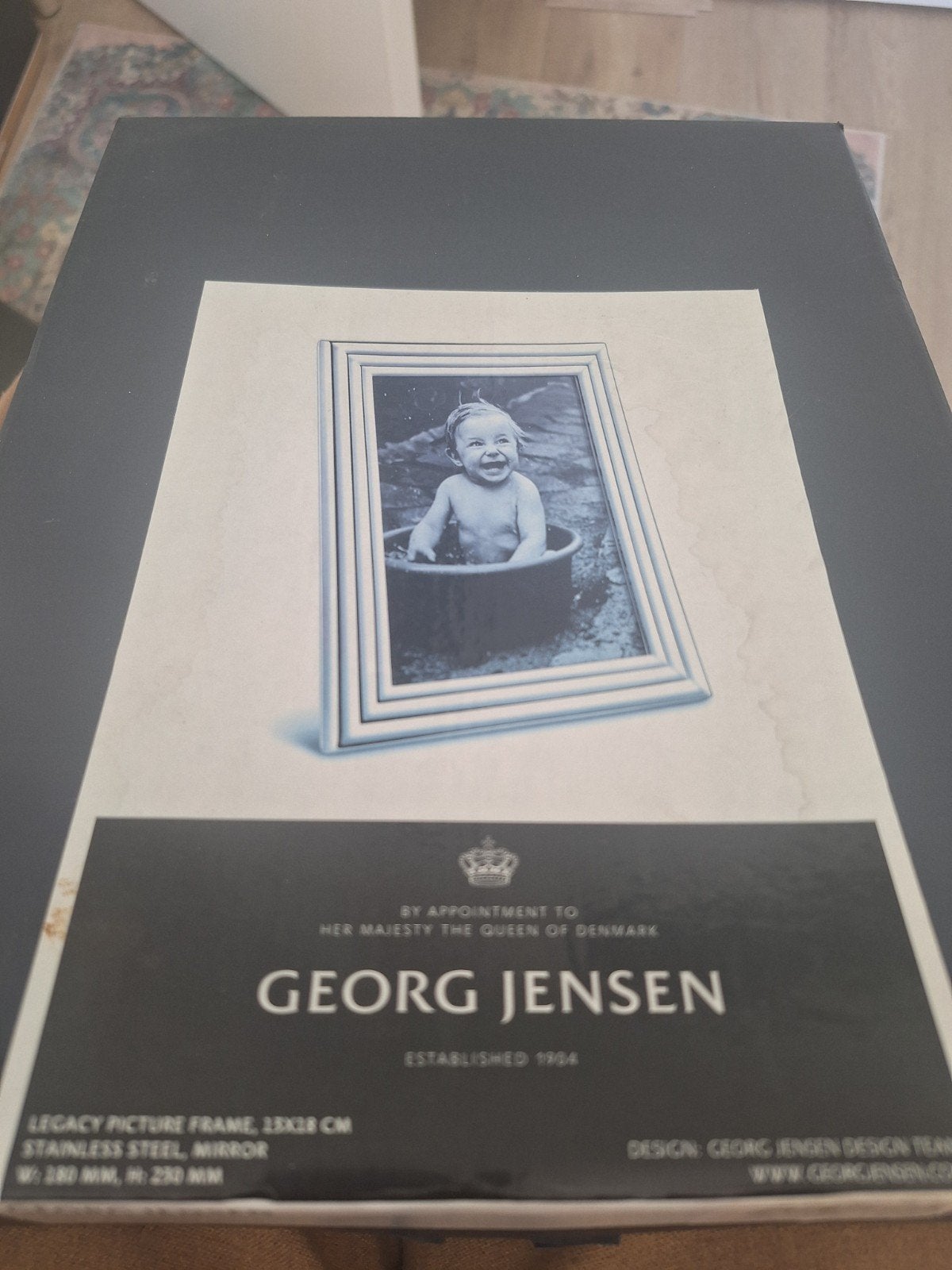ongebruikte Georg Jensen fotolijsten 18x23 cm, ook apart te, Zilver, Metaal, Nieuw, Standaard fotolijst