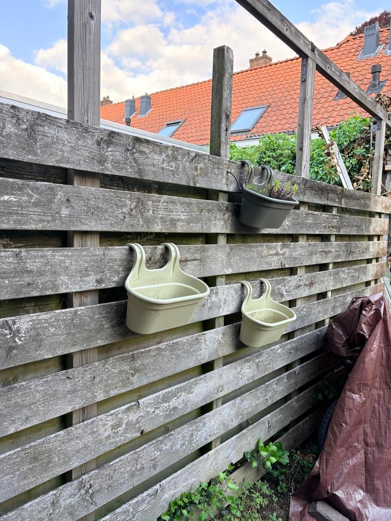 Houten schutting 340x170 cm - Oud hout, Tuin en Terras, Schuttingen, Ophalen, 1 tot 2 meter, Zo goed als nieuw, 3 tot 6 meter