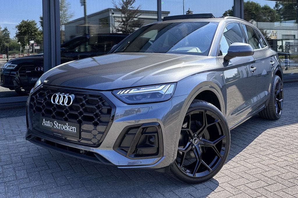 Audi Q5 55 TFSIe S-Line Pano RS Leder Massage HuD Matrix, Auto's, Audi, Bedrijf, Te koop, Q5, 4x4, ABS, Achteruitrijcamera, Airbags