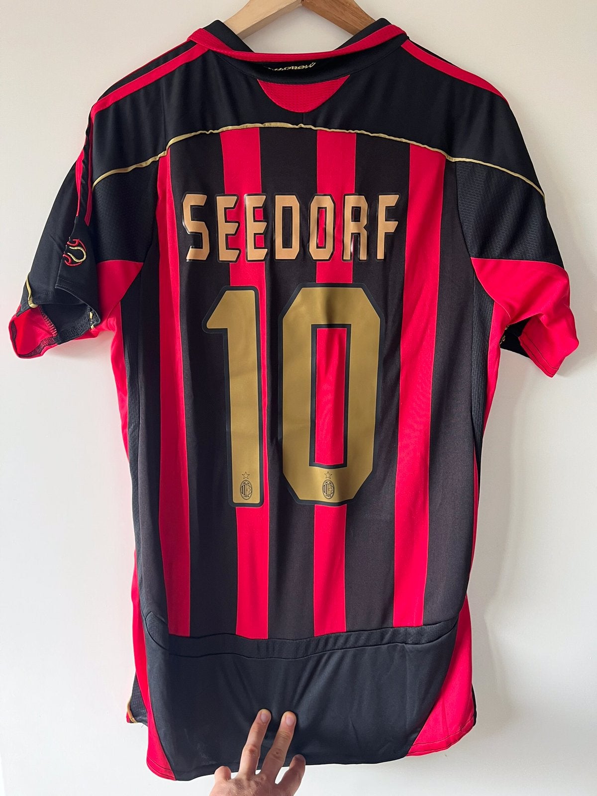 Seedorf AC Milan retro voetbalshirt maat M, Ophalen of Verzenden, Shirt