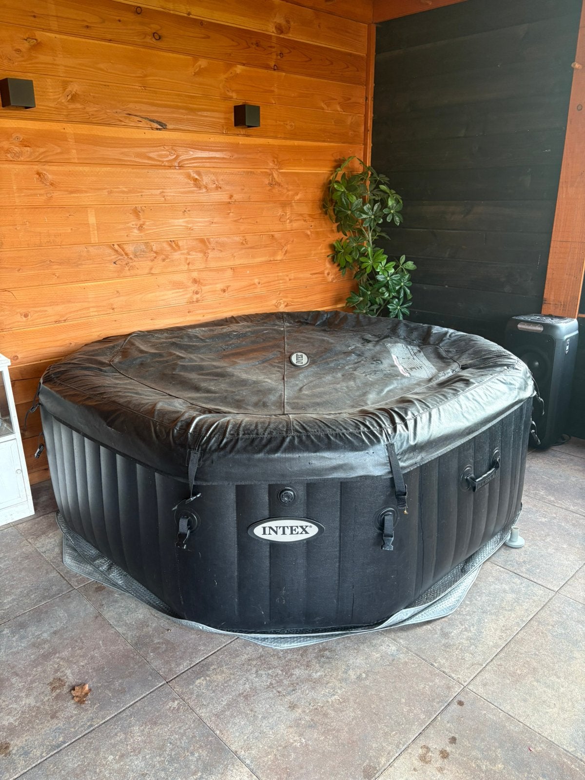 Intex Pure Spa jet en buble deluxe, Ophalen, Gebruikt, Afdekzeil, Opblaasbaar