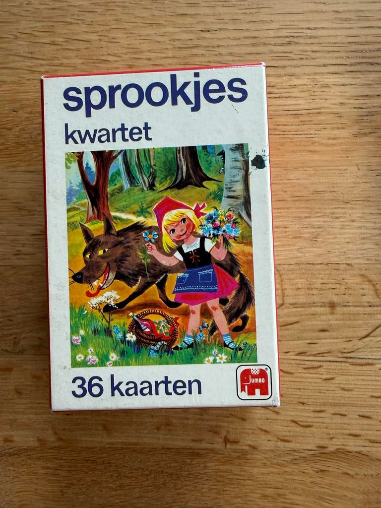 Jumbo Sprookjes Kwartet - Klassiek Kaartspel, Verzamelen, Speelkaarten, Jokers en Kwartetten, Ophalen of Verzenden, Gebruikt, Kwartet(ten)