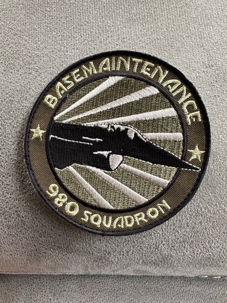 980 Squadron patch, Ophalen of Verzenden, Gebruikt, Patch, Badge of Embleem