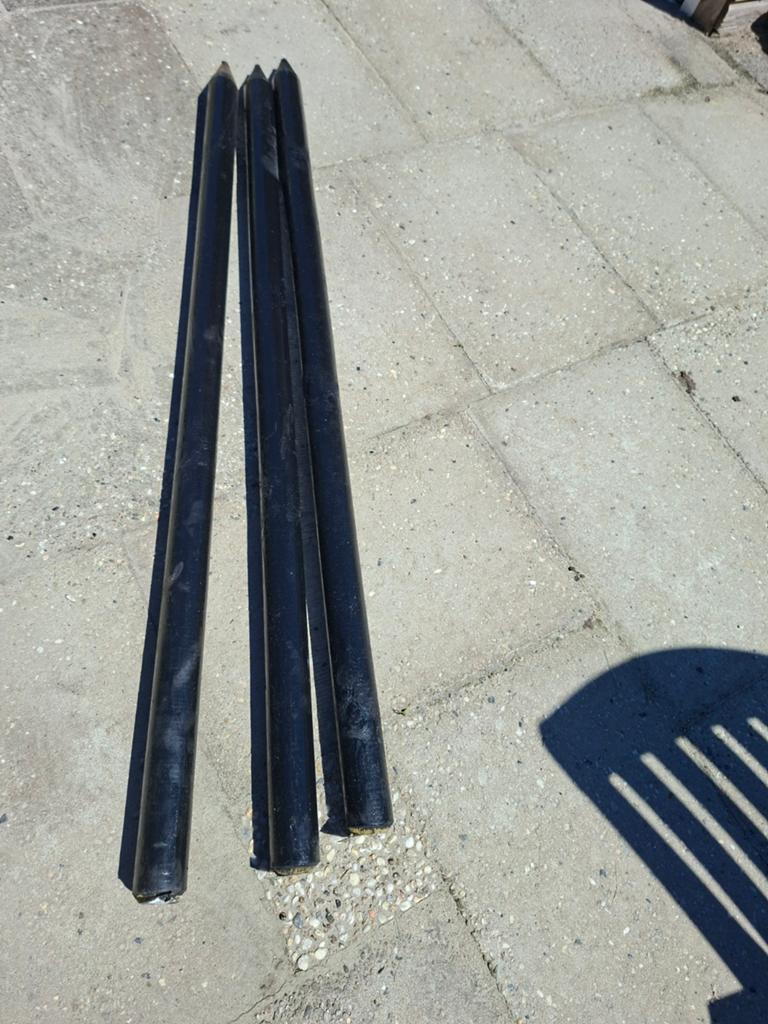 Teerpalen 1.50 cm, Ophalen of Verzenden, Gebruikt, Minder dan 180 cm, Palen