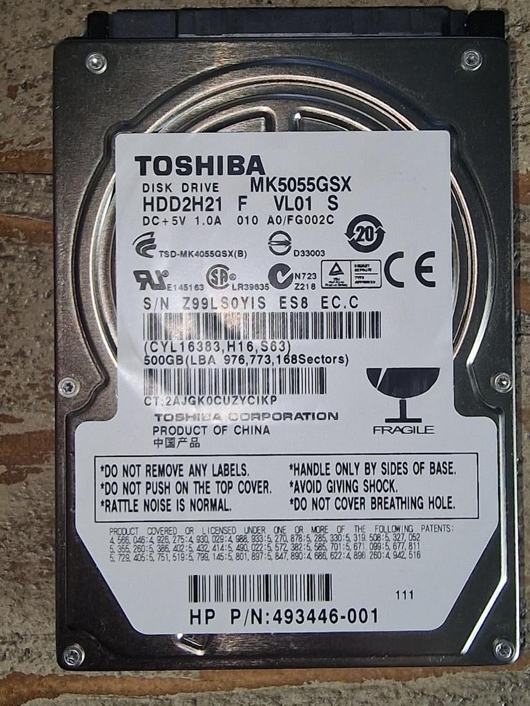 3 x Laptop hdd : WD Scorpio & Toshiba, Computers en Software, Harde schijven, Ophalen of Verzenden, Desktop
