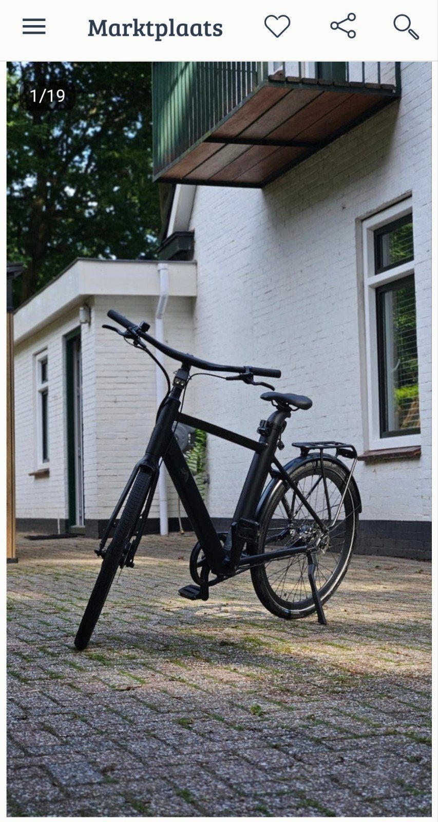 Crivit E-bike met riemaandrijving. Urban Black., Fietsen en Brommers, Overige merken, Ophalen of Verzenden, Zo goed als nieuw