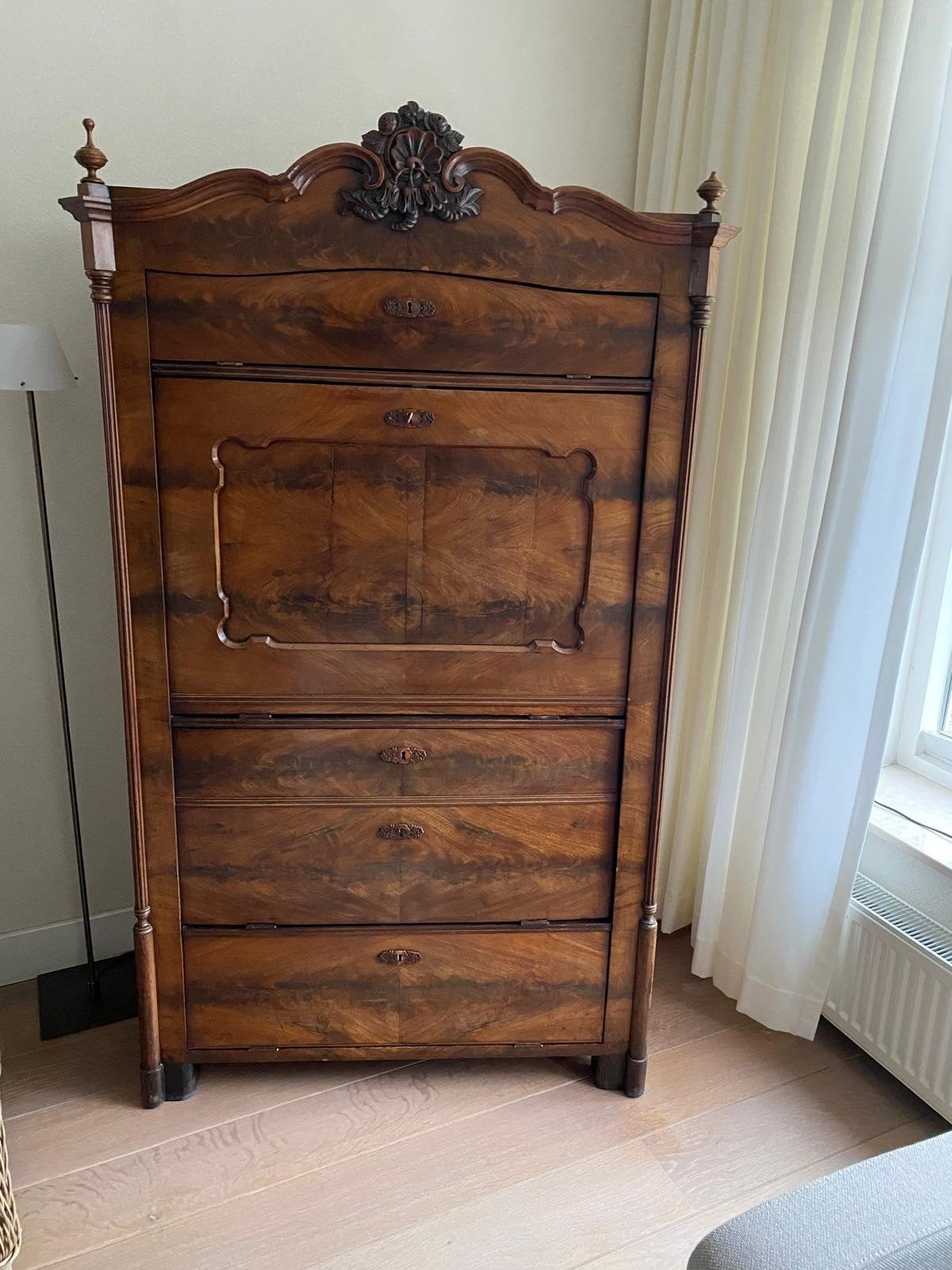 Antieke TV Kast / Secretaire - Uniek Meubelstuk, Ophalen