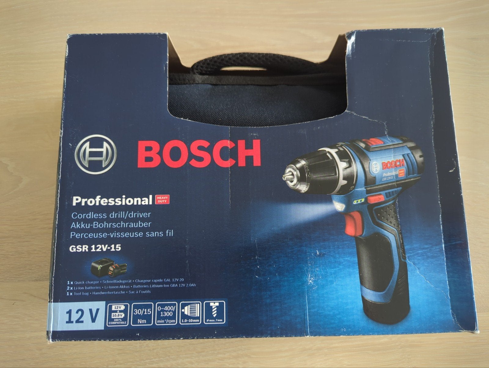 Bosch Professional GSR 12V-15 Accuboormachine