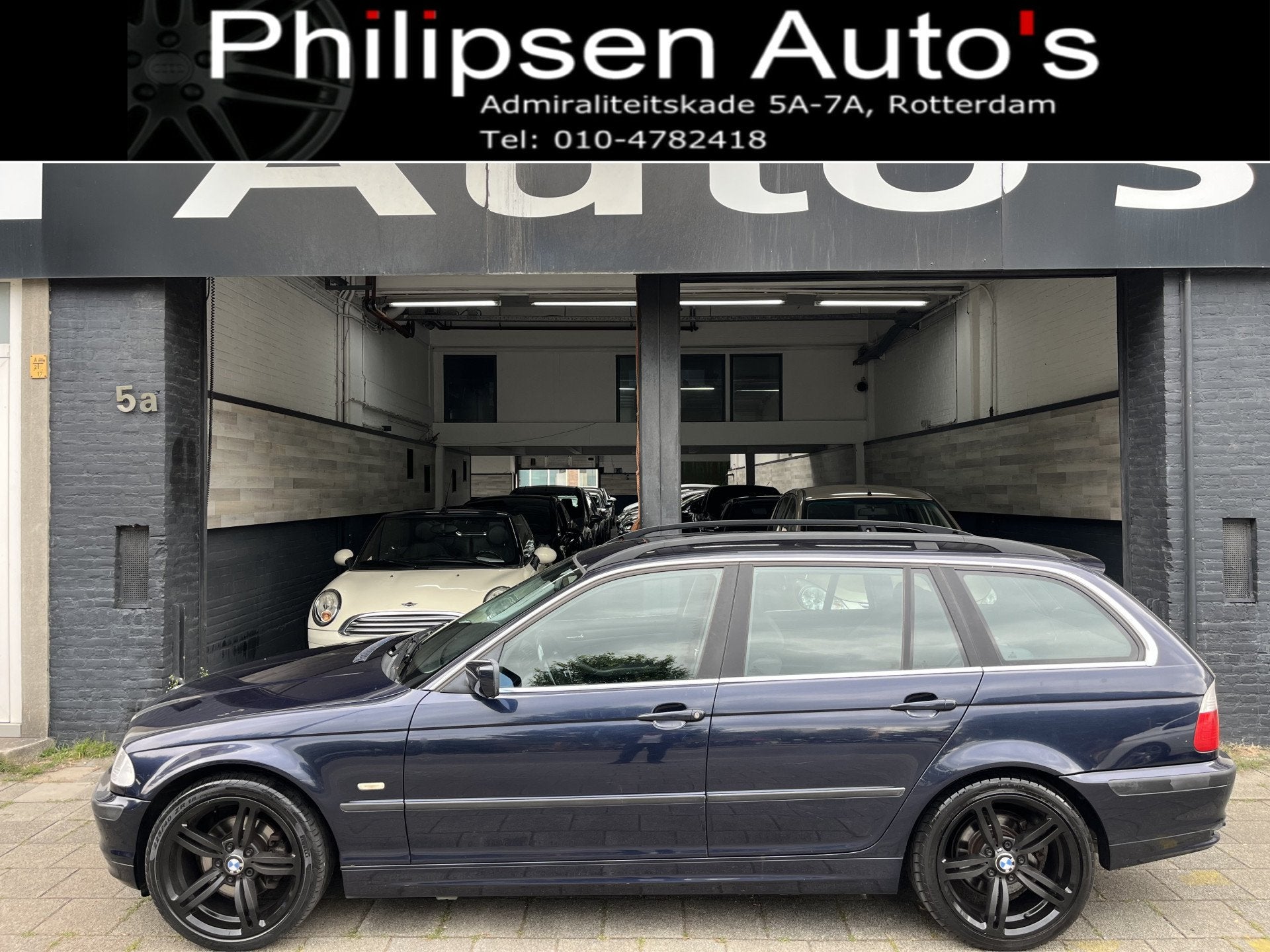 BMW 3 Serie Touring 320i Executive Automaat (bj 2001), Auto's, Oldtimers, Huisgarantie, Met garantie (alle), Blauw, Grijs