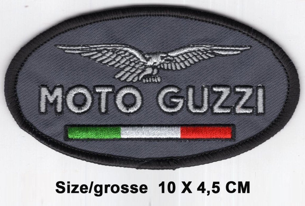MOTO GUZZI logo Patch Grijs voor V9 V11 V7 LM TT85 Stelvio, Verzenden, Nieuw