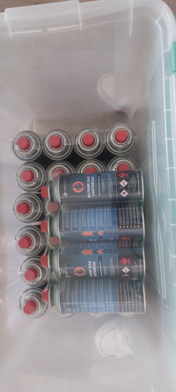 Partij Eurocatch Gasbussen / Gascartridges (227g) – 28 stuks, Ophalen, Nieuw, EUROCATCH