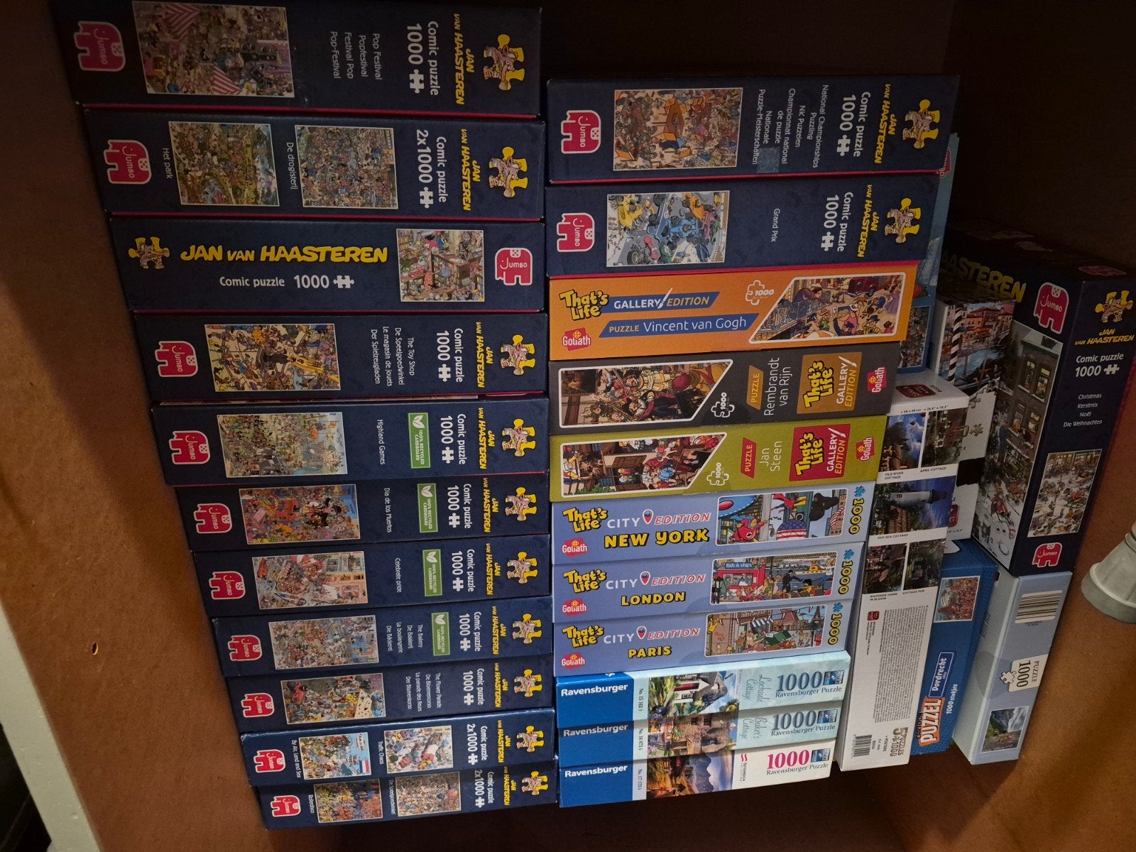 Diverse puzzels, o.a. Jan van Haasteren - Nieuwstaat, Ophalen