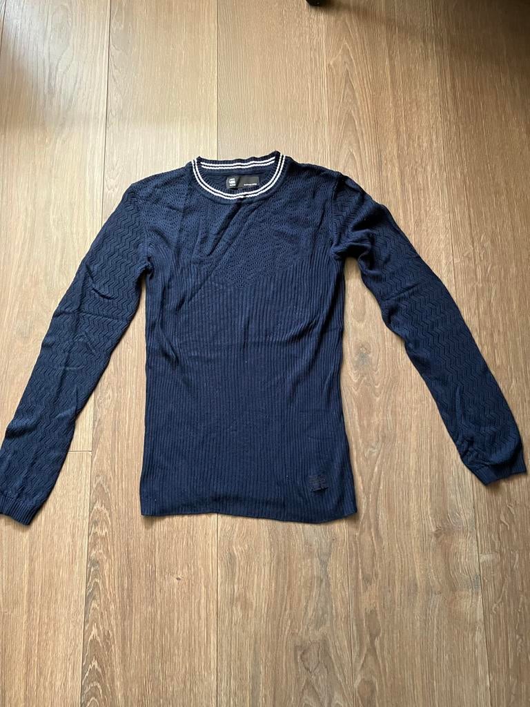 G-Star Dames Trui - Donkerblauw Gebreid, Ophalen of Verzenden, Zo goed als nieuw, Maat 36 (S), Blauw