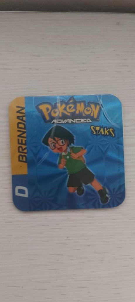 magneet speelgoed pokemon panini staks holo Brendan 2003, Ophalen of Verzenden, Nieuw, Overige merken