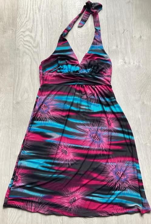 halterjurk maat L van Meiling, Kleding | Dames, Jurken, Zo goed als nieuw, Maat 42/44 (L), Roze, Knielengte, Ophalen of Verzenden