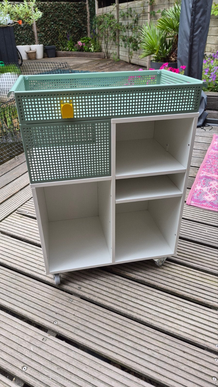 IKEA RÅSHULT Roltafel/Opbergkast met Manden, Ophalen, Zo goed als nieuw