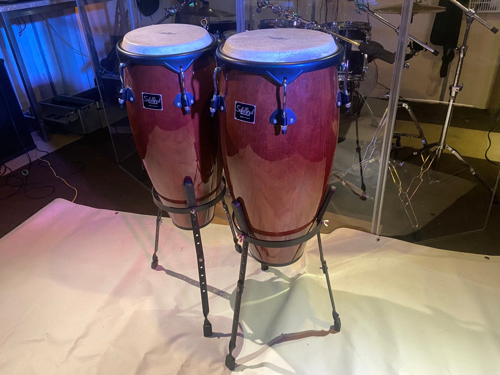 Schallog Conga's met minimale gebruikssporen, Muziek en Instrumenten, Ophalen, Zo goed als nieuw, Trommel