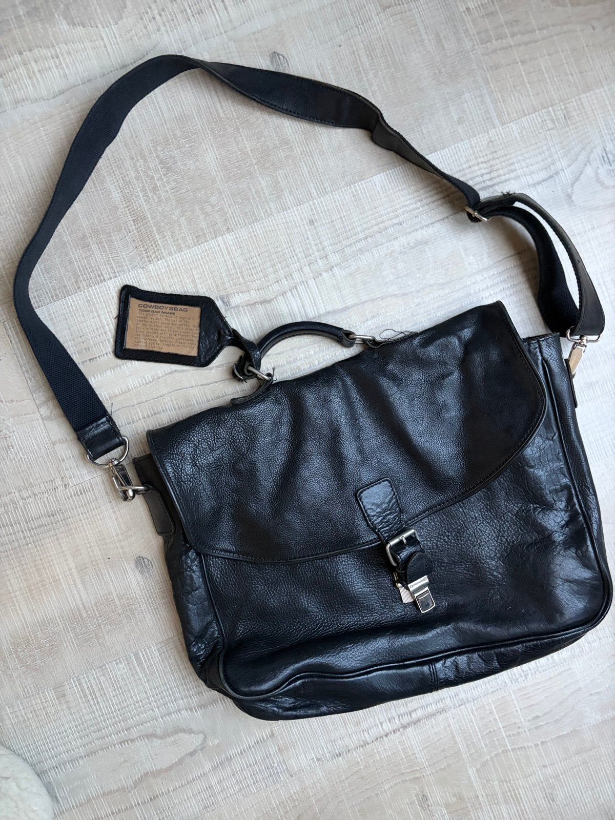 Cowboybag heren schoudertas - Zeer goede staat, Overige merken, Zwart, Ophalen of Verzenden, Zo goed als nieuw