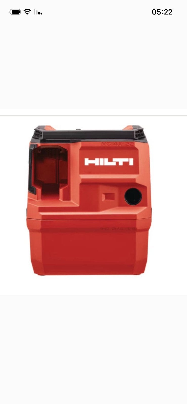 Hilti accu stofzuiger zo goed als nieuw, Ophalen of Verzenden, Zo goed als nieuw