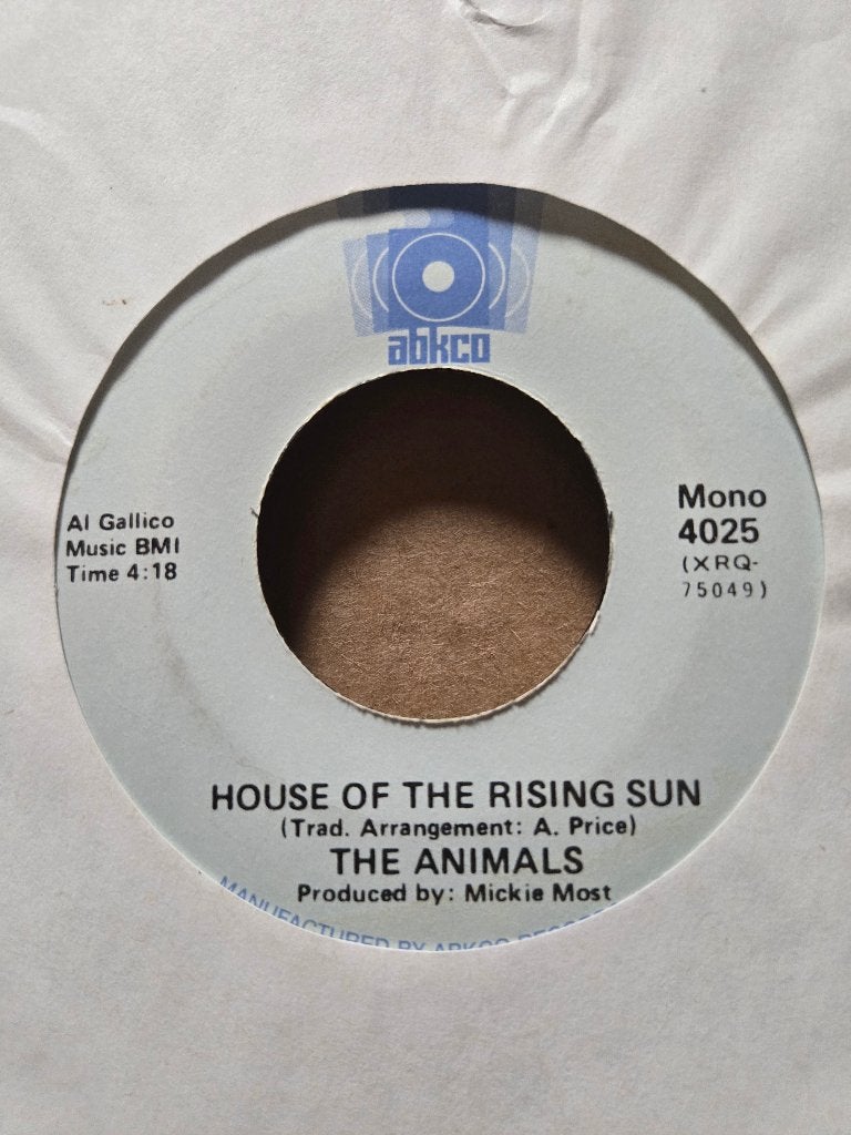 The Animals - House of the rising sun/Bring it on home, Cd's en Dvd's, Gebruikt, 7 inch, Ophalen of Verzenden, Pop