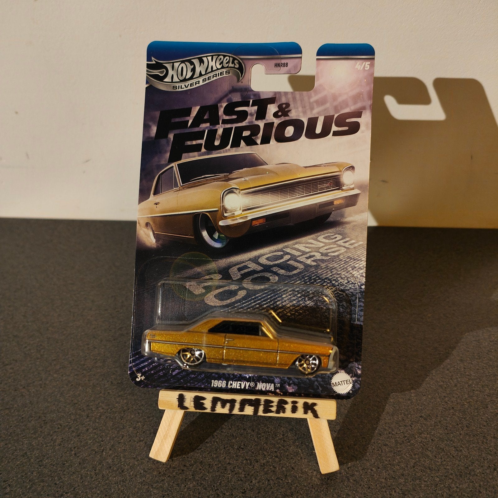 Hot Wheels Fast & Furious 1966 Chevy Nova Silver Series, Ophalen of Verzenden, Nieuw, Auto