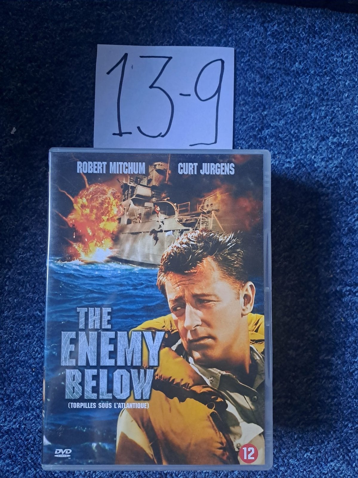 The Enemy Below DVD - Robert Mitchum, Curt Jurgens, Vanaf 12 jaar, Ophalen of Verzenden, Zo goed als nieuw, Oorlog