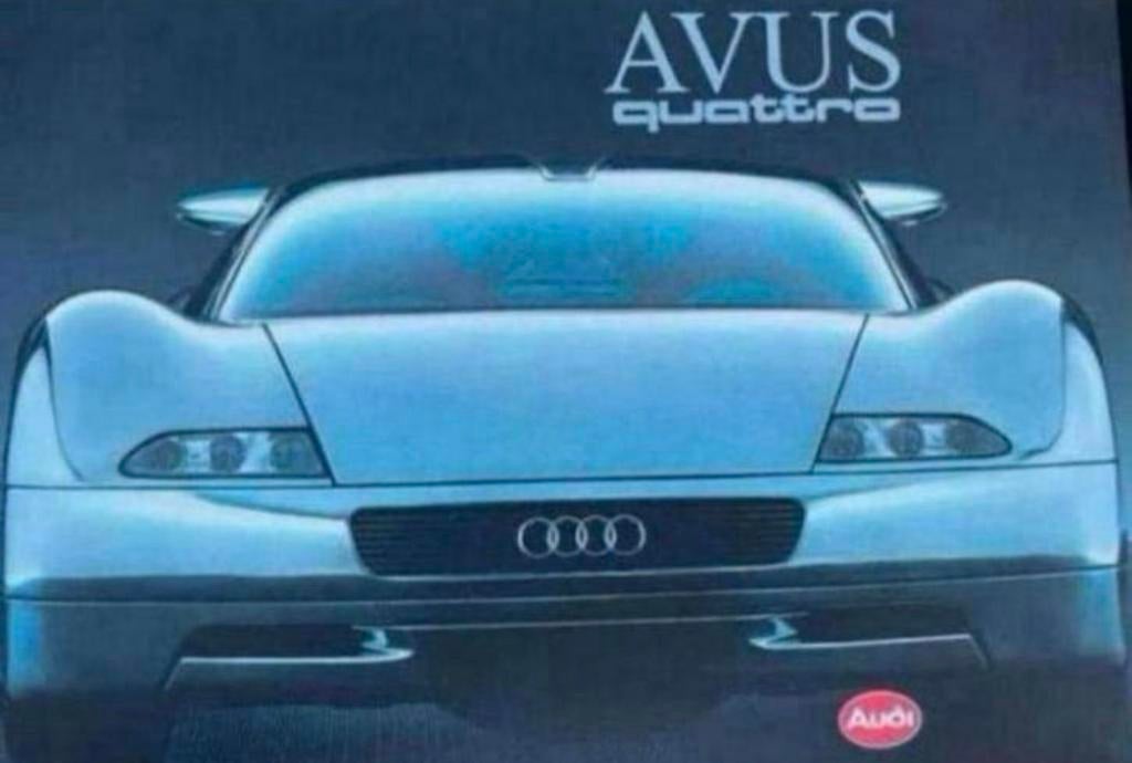 Vintage Unieke Audi Avus Quattro brochure, Ophalen of Verzenden, Gelezen, Audi