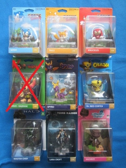 Totaku figuur Halo, Tekken, Sackboy, Tombraider, Lemmings, Ophalen of Verzenden, Nieuw