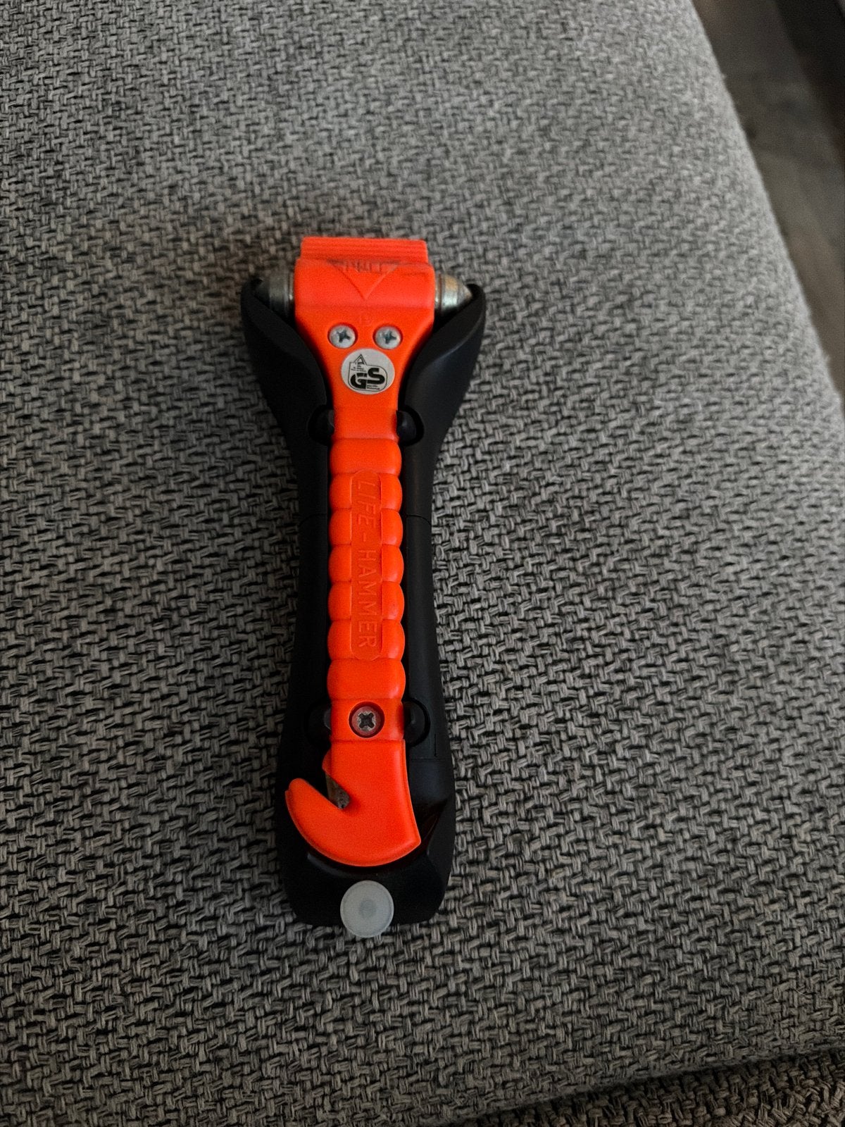 Life Hammer / Veiligheidshamer - Oranje/Zwart, Auto diversen, Ophalen of Verzenden, Gebruikt