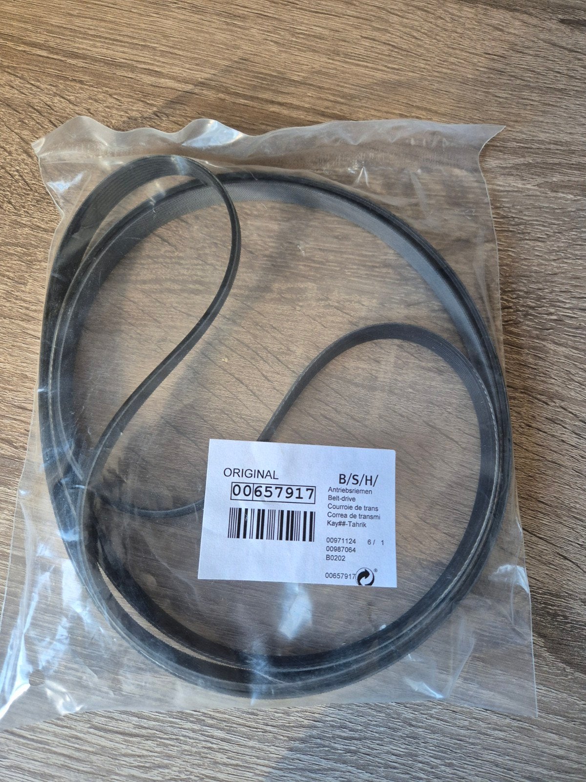 Bosch Siemens Bosch Poly-V-snaar 1965 H8 00657917 Nieuw, Ophalen of Verzenden, Nieuw